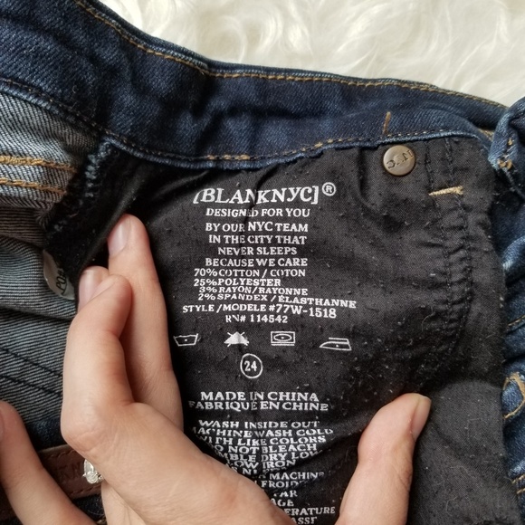 Blank NYC Midrise Distressed Skinny Jeans - Picture 3 of 4